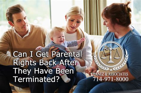 For example, your child may not live with you at all during the year, but you could still have the right to visitation. . If your parental rights are terminated can you have another child in wv
